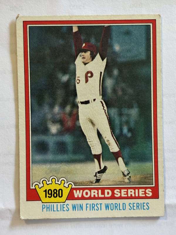 1981 Topps 1980 Phillies World Series Baseball Card
