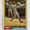 1981 Topps Johnny Bench RECORD BREAKER Baseball Card - Image 6