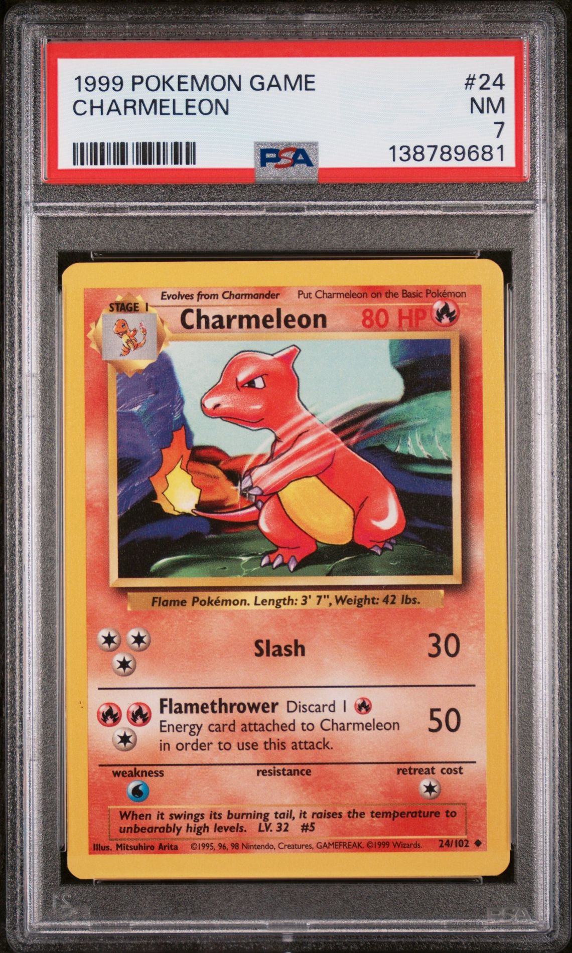1999 charmeleon pokemon card value Pokémon Game Trading – Chips Shop 00517105 Grade Charmeleon Pokemon Card 1999 24/102